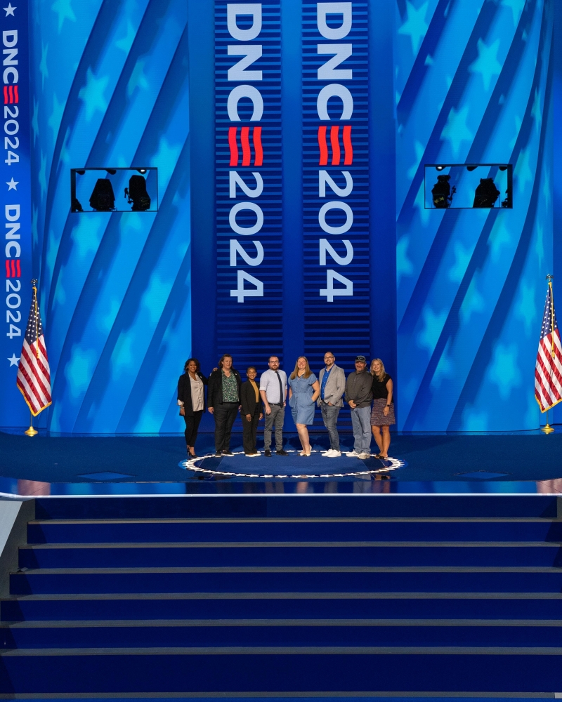 main stage at DNC